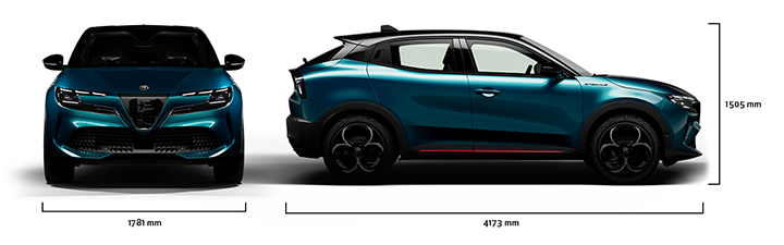 Alfa Romeo Junior - Junior Ibrida - Dimensiones