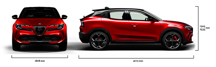 Alfa Romeo Junior - Junior Elettrica - Dimensiones