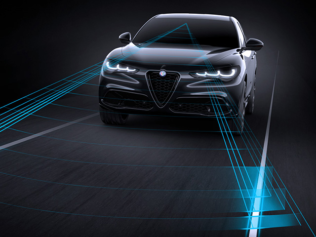 Alfa Romeo Stelvio - Seguridad - Asistente de ángulo muerto