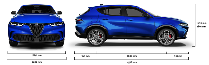 Alfa Romeo Tonale - Dimensiones - Noviembre 2023